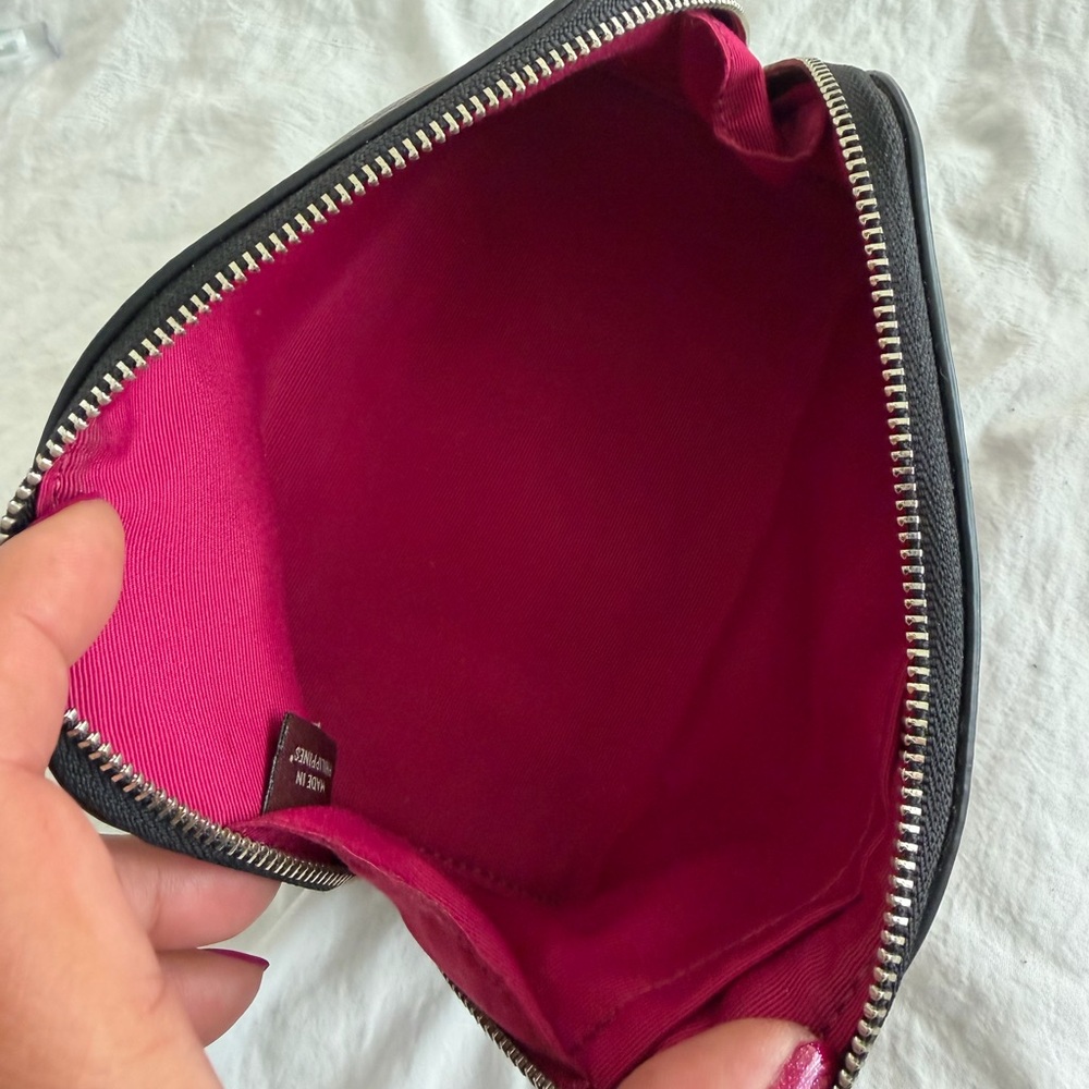 👑✅PRICE FIRM✅ Coach Leather Fuchsia Leopard Print Accessory RARE Trio🔥🔥🔥 - Picture 5 of 16